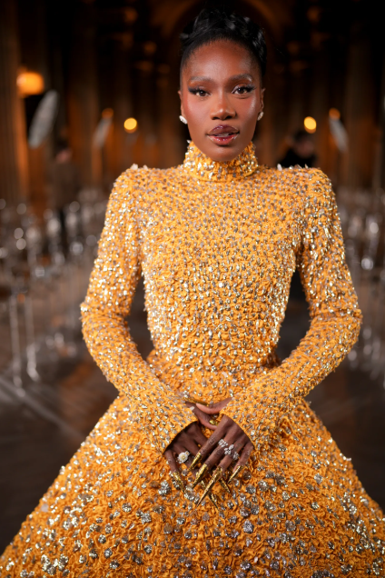 I Can't Stop Drooling About Doechii's Bold Beauty at Paris Fashion Week 3 Doechii's dinner dress at the paris fashion week 2025