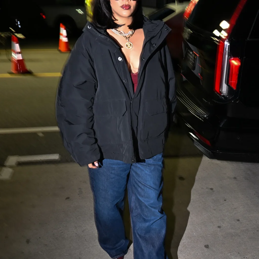 Rihanna's Lob Haircut Is So Good, It'll Make You Dump Your Stylist 1 Rihanna with a sleek, curled-under lob haircut paired with chunky sunglasses.