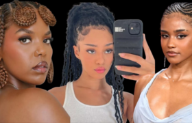 women flaunting trendy spring protective hairstyle, featuring flawless braids and twists, perfect for spring’s fresh and stylish vibe.