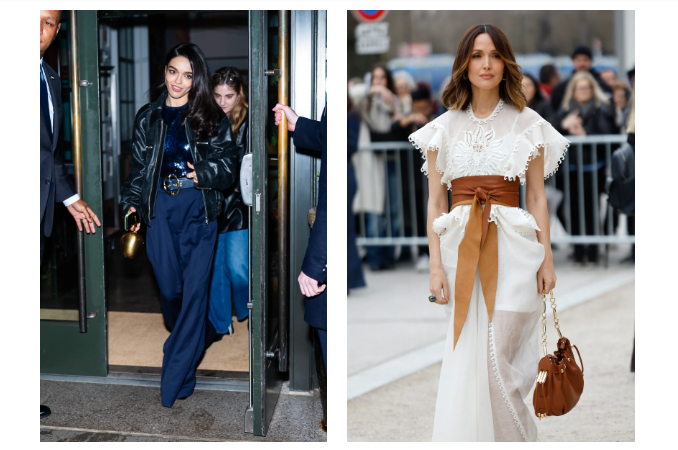 Is the Extra-Wide Belt Making a Comeback in 2025? 2 Model wearing an extra-wide belt over a sleek coat on the runway, showcasing the bold fashion trend’s 2025 revival.