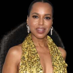 Kerry Washington’s Low Ponytail Is Serving CEO in the Front, Beyoncé’s Backup Dancer in the Back 6 Kerry Washington's low ponytail with sleek roots and voluminous curls, paired with a gold-paillette Burberry dress at the Fashion Trust U.S. Awards.