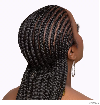 7 Healthier Braiding Hair Brands to Try Before Your Next Protective Style 4 A woman flaunting long, healthy braids made from non-toxic, eco-friendly braiding hair brands, showcasing shine, volume, and scalp comfort.