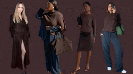 Celebrity style in chocolate brown outfits for fall must-have hue trend