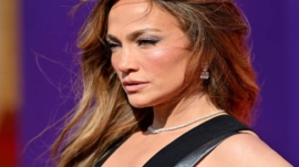 Jennifer Lopez shows off toned abs in white crop top and black trousers on Beverly Hills shopping trip with Ben Affleck’s son.