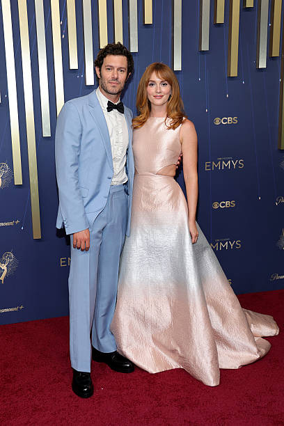 Emmy Awards 2025: Fashion Hits, Misses, and the Red Carpet Royalty 11 Leighton Meester and Adam Brody