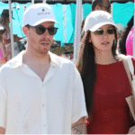Nina Dobrev and Shaun White holding hands at LA farmers market before breakup.