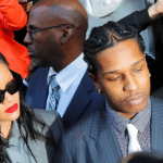 A$AP Rocky and Rihanna at an event together, showcasing their undeniable connection and love.