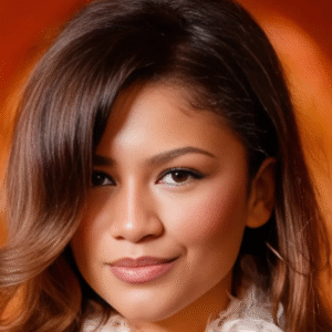 Home 80 Zendaya at Paris Fashion Week with retro bouffant hairstyle in metallic Louis Vuitton mini dress.