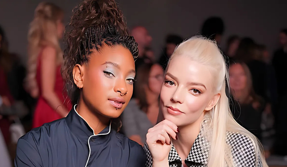 We Spotted Willow Smith’s Stacked Braided Updo & Frosty Baby-Blue Eyeshadow at Paris Fashion Week 1 Willow Smith wearing a stacked braided updo and frosty baby-blue eyeshadow at Dior Paris Fashion Week