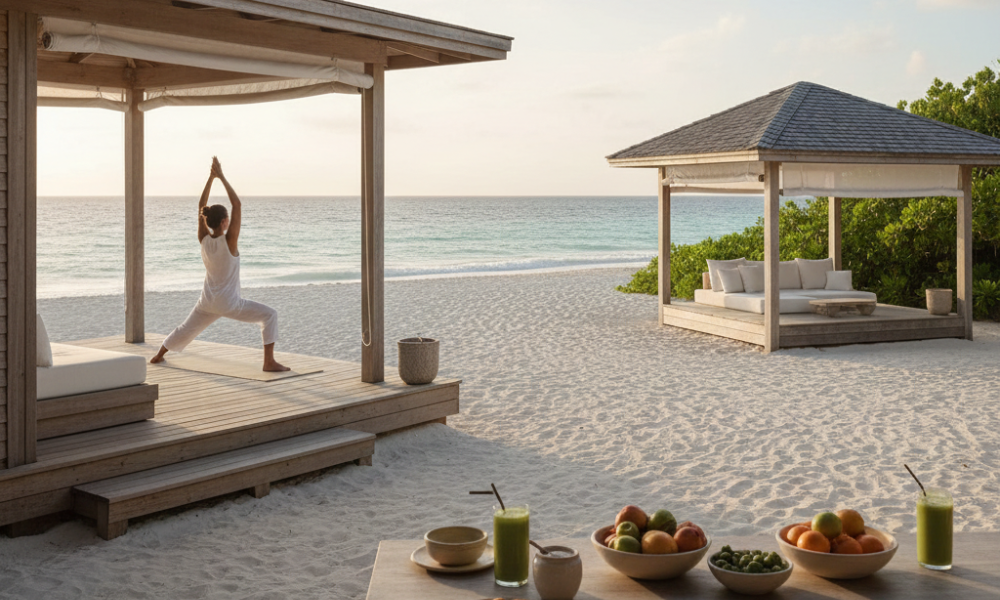 Farm-Forward & Wellness Stays: 7 Retreats Where You’ll Actually Unplug 3 Secluded eco-luxury resort COMO Parrot Cay offering wellness and farm-to-table dining