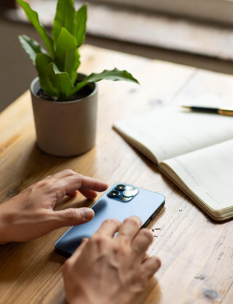 Digital Detox Routines That Actually Stick: Weekenders to 30-Day Challenges 2 Workspace showing unplugged lifestyle, person stepping away from laptop and phone