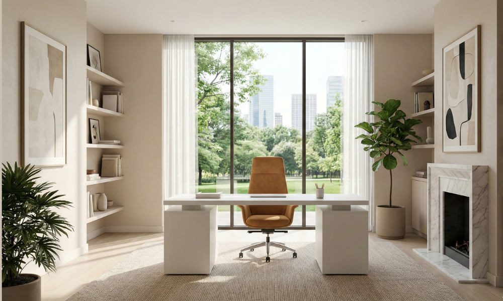 Home Office Trends 2025: 6 Stylish Design Ideas for Comfort + Focus 41 Stylish home office design 2025 featuring natural décor