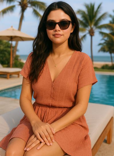 Microcation Guide: 2–4 Day Itineraries That Feel Like a Real Escape 2 Selena Gomez relaxing on a sunny vacation, enjoying a serene microcation setting with beaches, warm light, and a peaceful holiday atmosphere.
