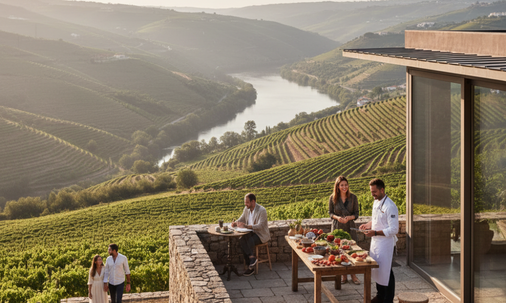 Farm-Forward & Wellness Stays: 7 Retreats Where You’ll Actually Unplug 5 Six Senses Douro Valley wellness retreat in Portugal surrounded by vineyards and rolling hills