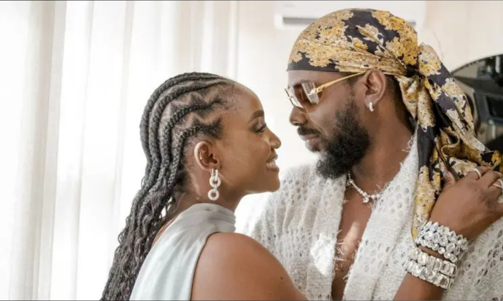 Adekunle Gold and Simi celebrating their 7th wedding anniversary after welcoming twins