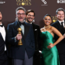 Golden Globes 2026 award winners group photo