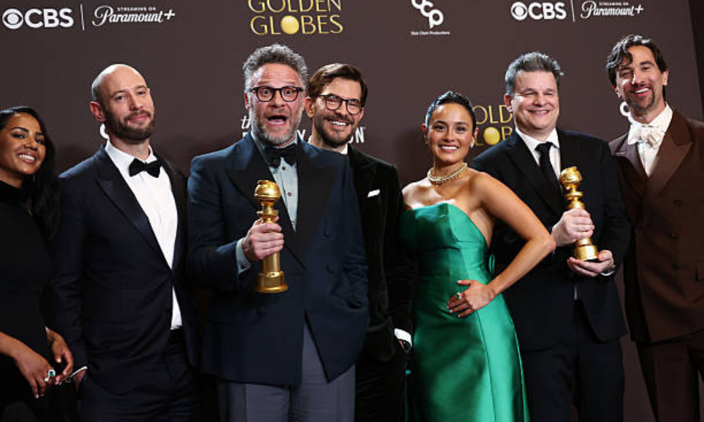 Golden Globes 2026 award winners group photo