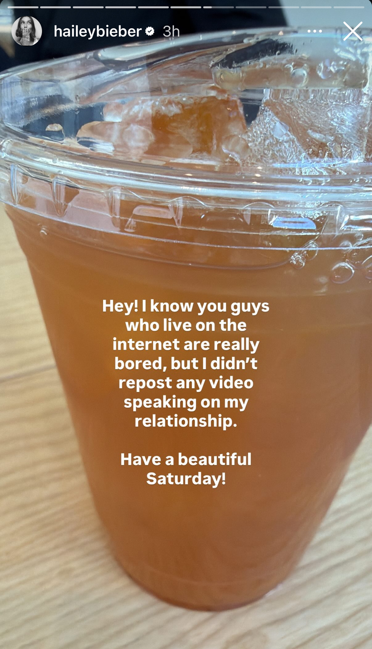 Hailey Bieber debunks Re Posting TikTok Video About Justin Bieber