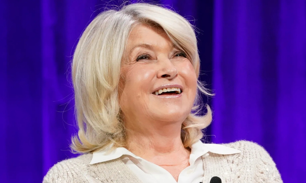 “Martha Stewart hair makeover showing glossy mocha mousse waves and chic brunette hairstyle”