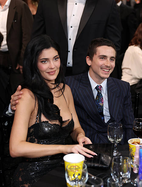 Kylie Jenner and Timothée Chalamet at the critics choice awards